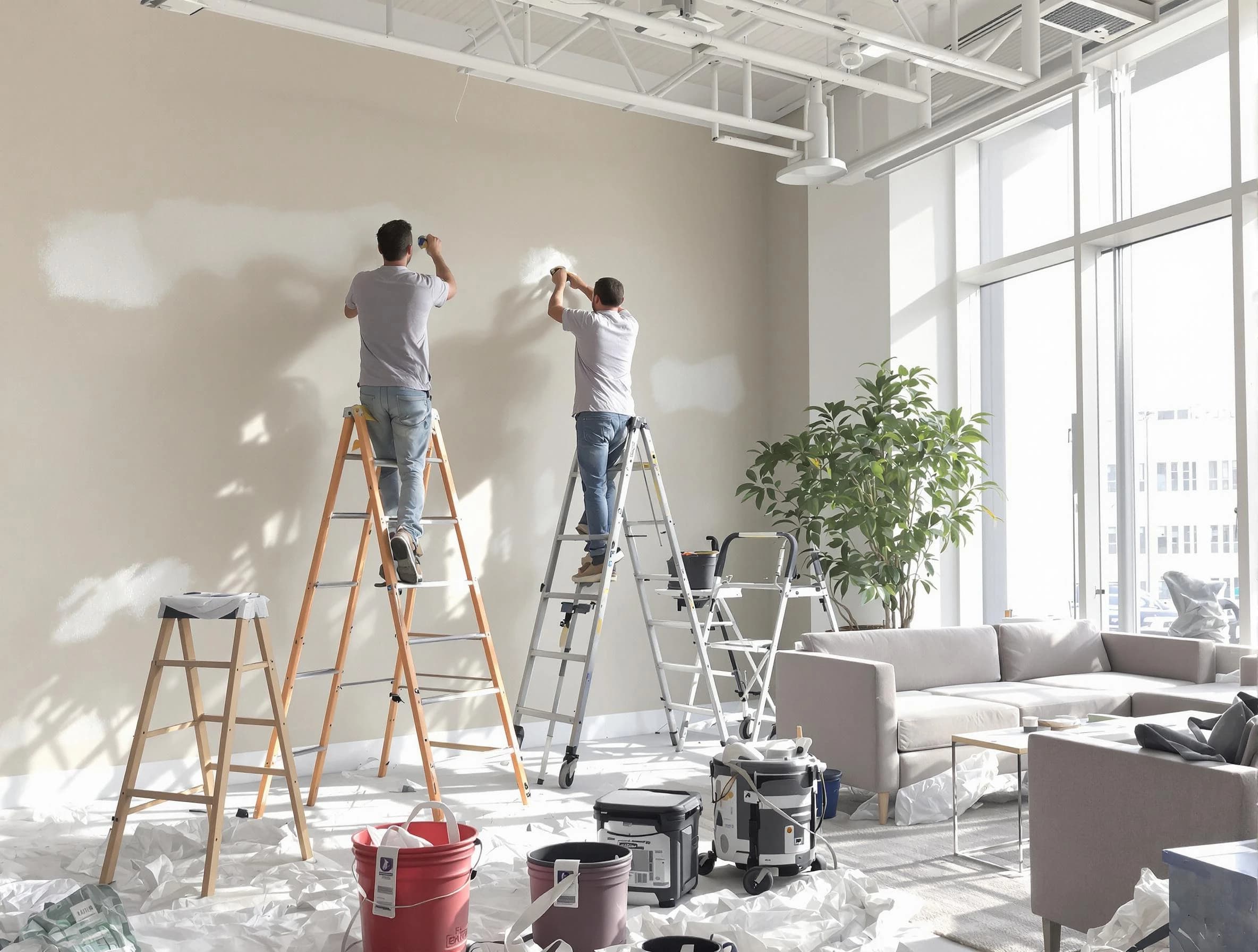 Mentor House Painters delivering commercial painting services in Mentor, OH