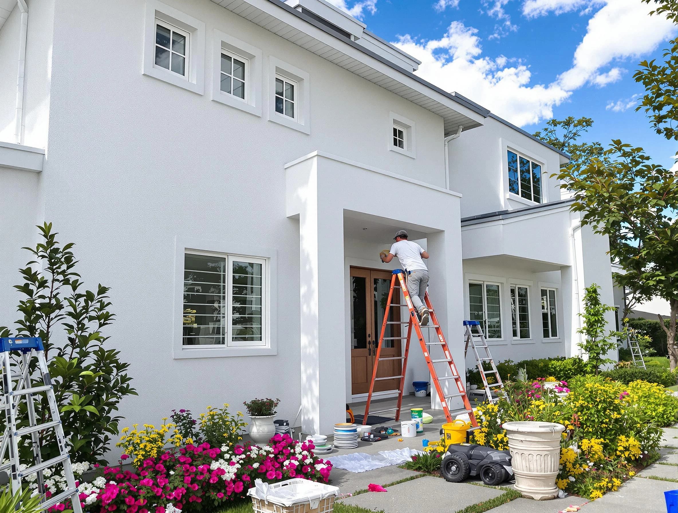 Mentor House Painters team delivering a fresh exterior coat in Mentor, OH